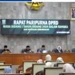 Seruan PJ Bupati Garut Pada Rapat Paripurna DPRD Masa Sidang I Tahun Sidang Kurangi Perjalan Dinas