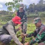 Danramil 1116/Cikajang Apresiasi Gerakan Penghijauan Reguler Kolaborasi Hijau ke-50 di Gunung Congkrang