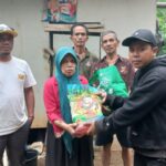 Dana yang Tinggal di Gubuk Terdamapak Pergerakan Tanah Terima Bantuan dari Donatur