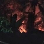 Rumah Panggung di Sukamulya Ludes Terbakar  Saat Ditinggal Tarawih
