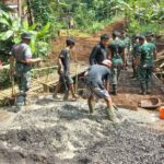 Pulihkan Akses dan Dongkrak Ekonomi, Kodim 0611/Garut Bangun Jembatan Armco di Malangbong