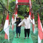 Warga Garut Bersyukur, Jembatan Gantung Perintis Garuda Permudah Akses Antar Kampung