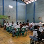 70 Siswa SMK Ikuti Penyuluhan Hukum dan Kamtibmas di TMMD ke-128 Garut