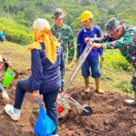 TMMD ke-128 Garut: Gandeng Dinas Pertanian, Warga Tanam Jagung di Situ Ranca