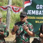 Dandim 0611/Garut Lakukan Peletakan Batu Pertama Jembatan Gantung Perintis Garuda