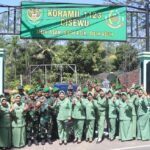 Dandim 0611/Garut didampingi ketua persit Kck CabXXII Lakukan Kunjungan Kerja ke Tiga Koramil Wilayah Selatan