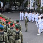 Dandim 0611/Garut Hadiri Gelar Senja dan Penurunan Duplikat Bendera Pusaka