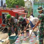 Jawab Kebutuhan Warga, Kodim 0611/Garut Salurkan Bantuan Air Bersih ke Desa Pasanggrahan