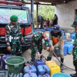 Peringati HUT TNI ke-81, Kodim 0611/Garut Salurkan Bantuan Air Bersih untuk Warga Desa Cintanagara
